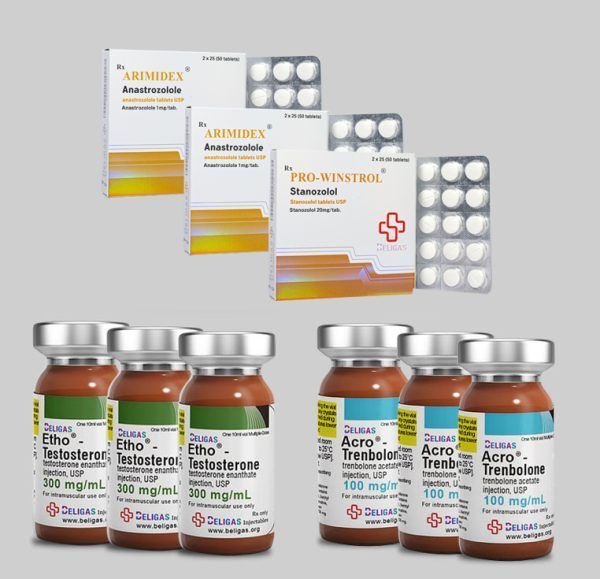 Pack Sèche 12 Semaines – Beligas – Testo E - Tren A - Winstrol