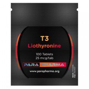 T3 Cytomel Para Pharma 25mcg - 100 Tabs